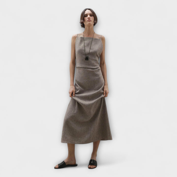 Elise | Linen Blend Maxi Dress