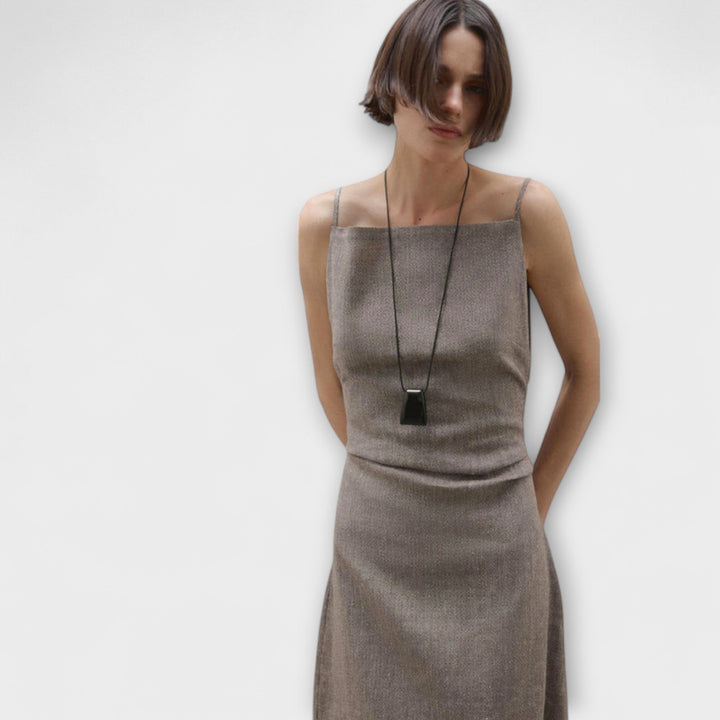 Elise | Linen Blend Maxi Dress