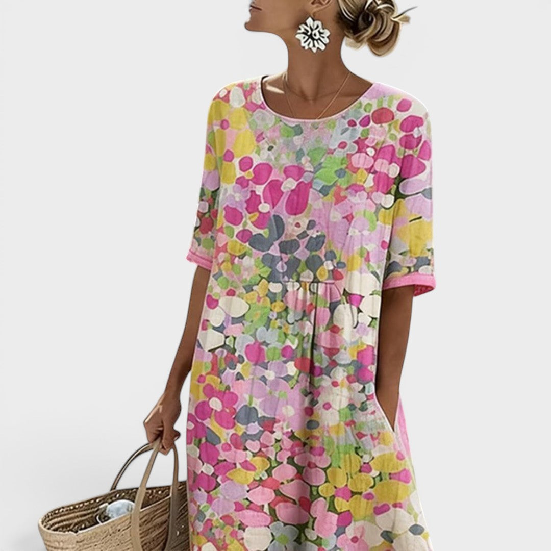 Mia | Floral Summer Midi Dress