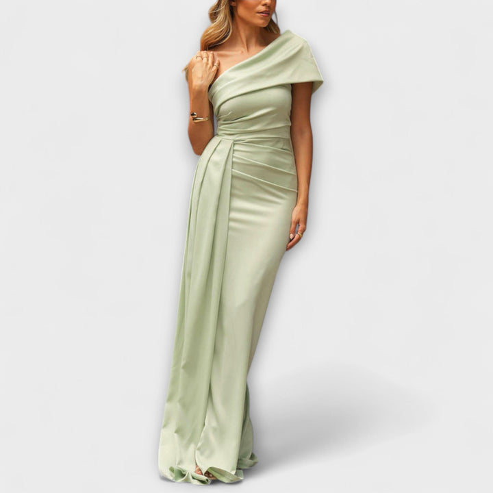 Melanie | Asymmetric Maxi Dress