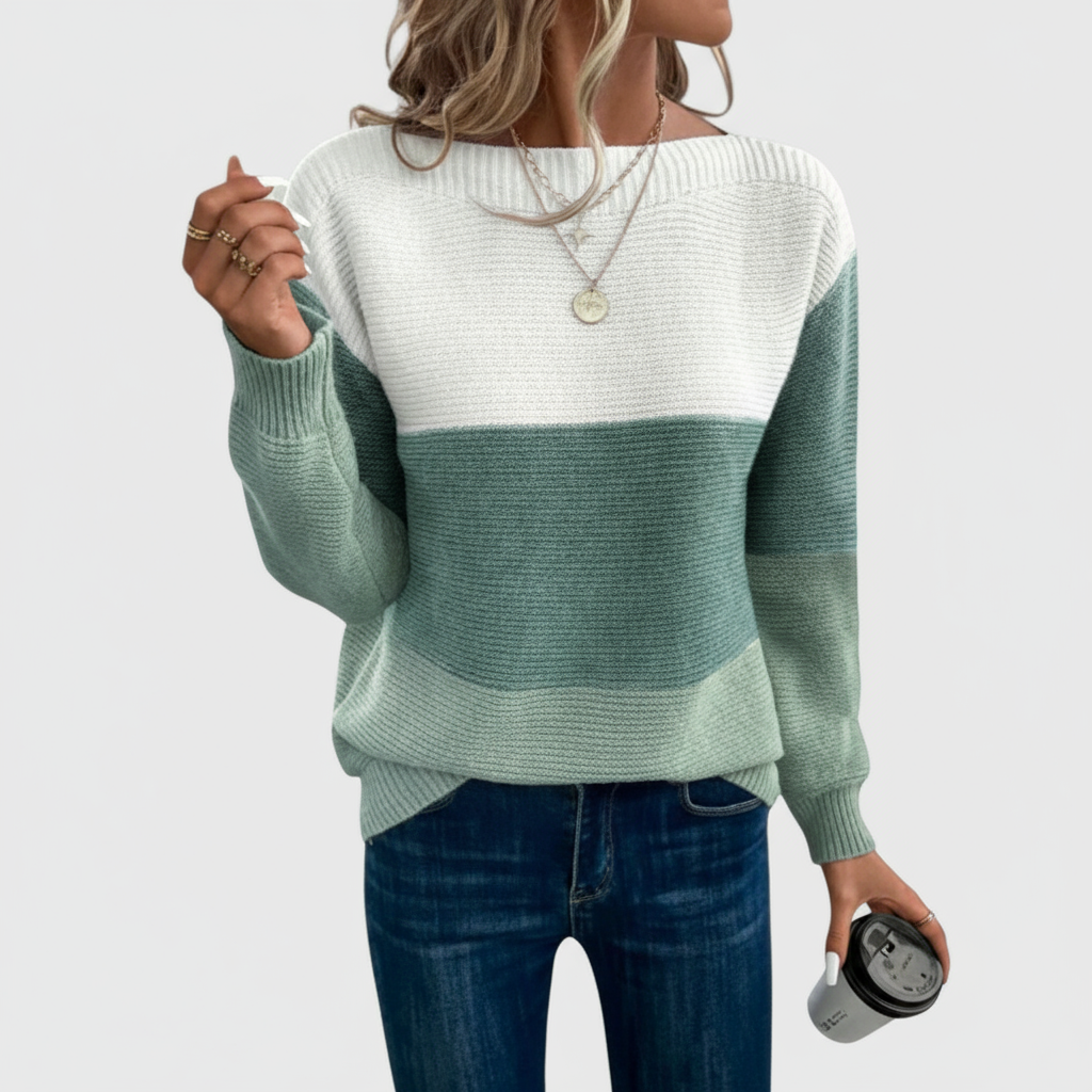 Marija - Tricolour Patchwork Sweater
