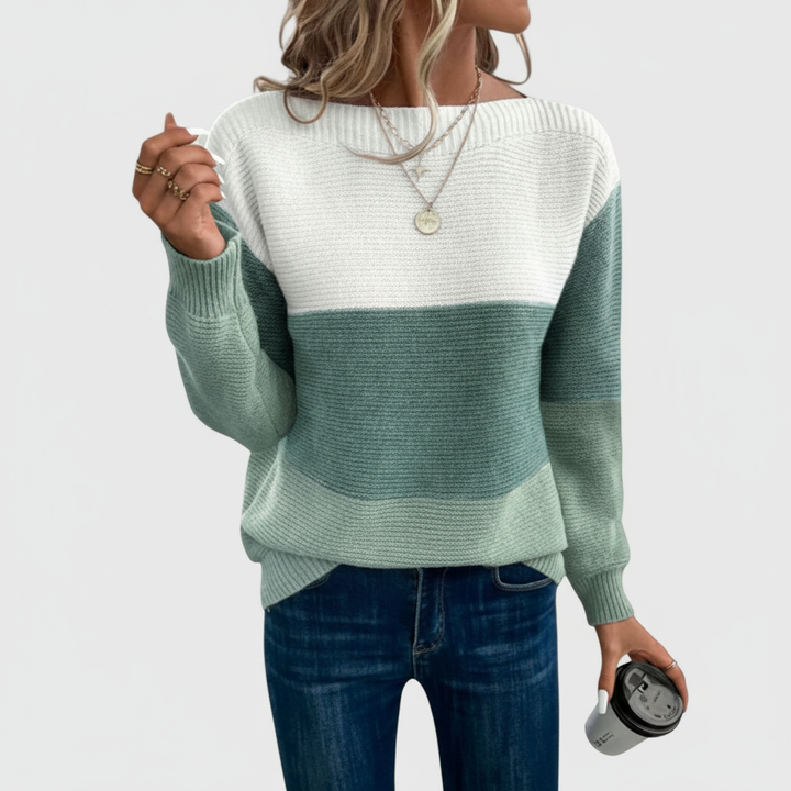Marija - Tricolour Patchwork Sweater