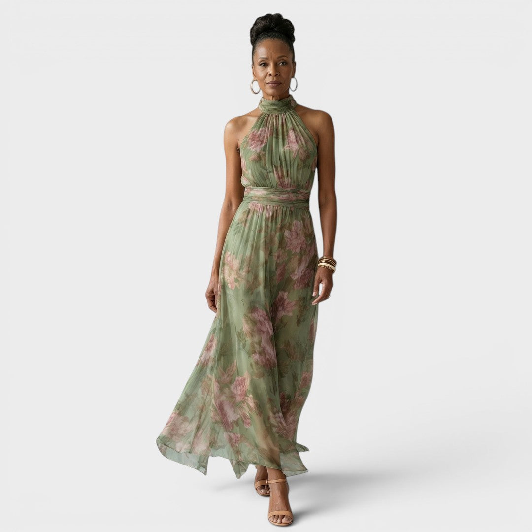 Marjorie | Sweetheart Neck Midi Dress
