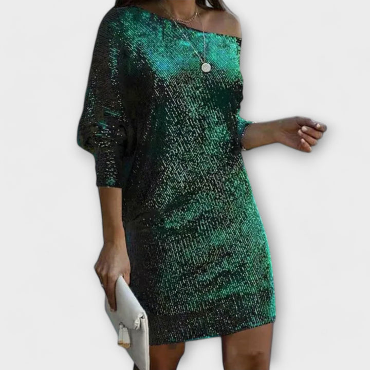 Jessica | Contrast Sequin Party Dress