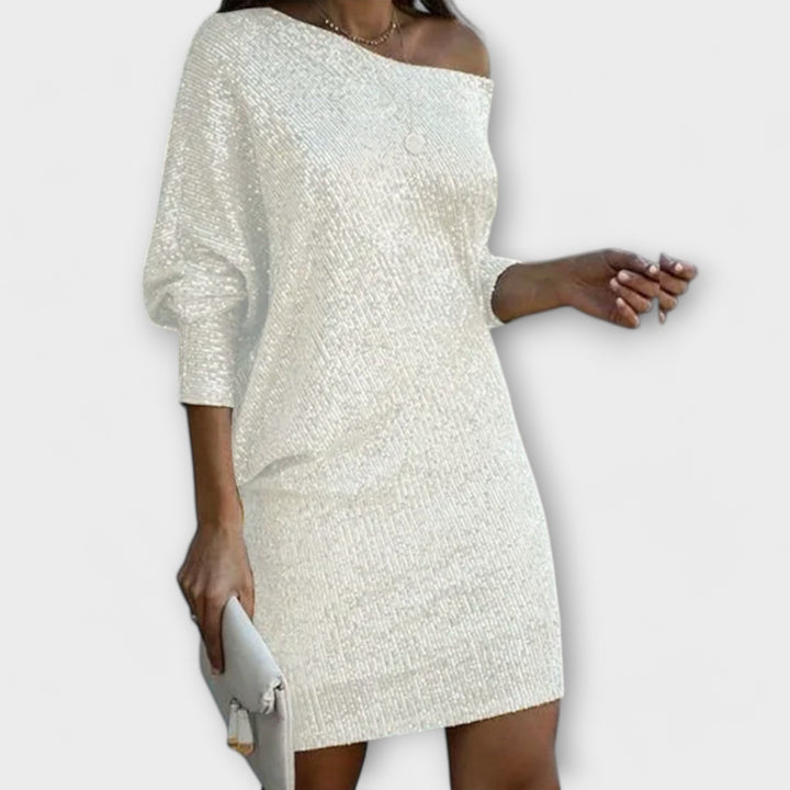 Jessica | Contrast Sequin Party Dress