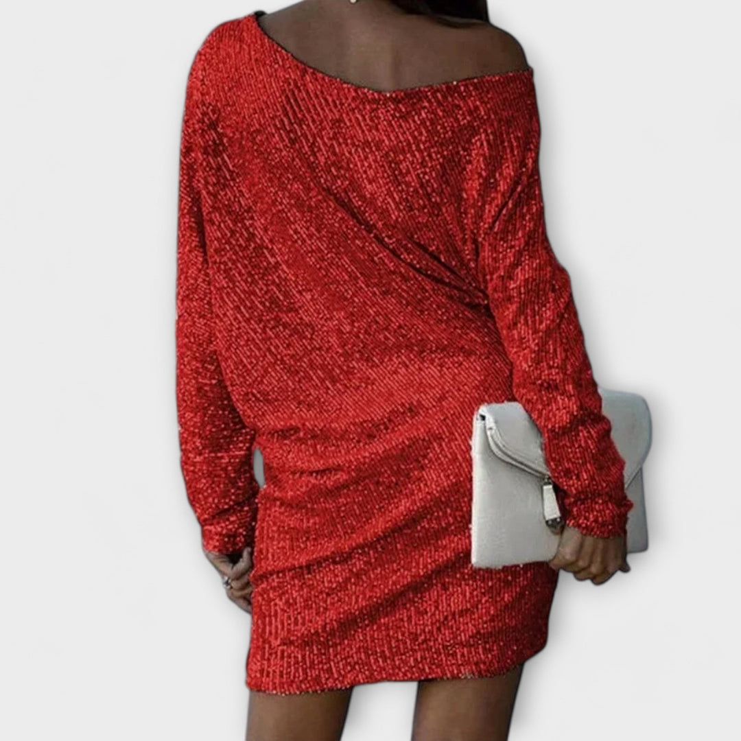 Jessica | Contrast Sequin Party Dress