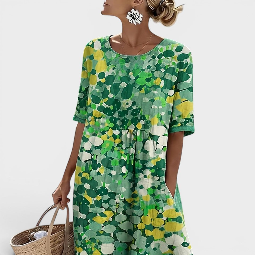 Mia | Floral Summer Midi Dress