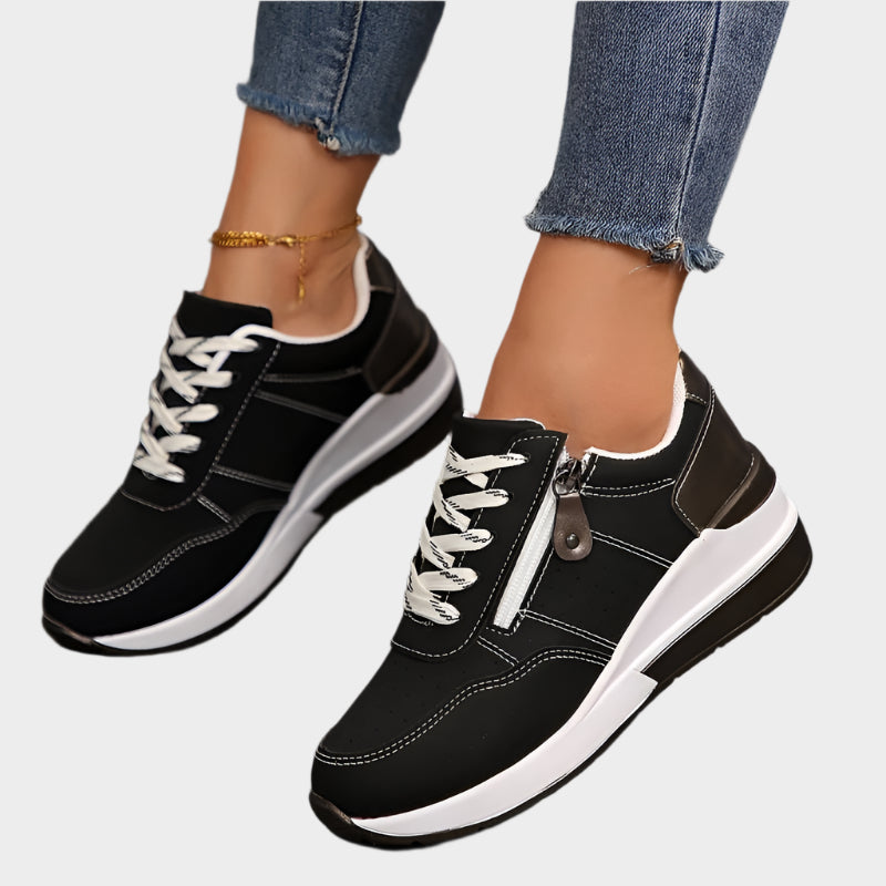 Erin | Thick Sole Zip Shoes