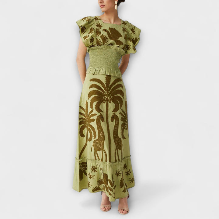 Bettina | Palm Print Dress