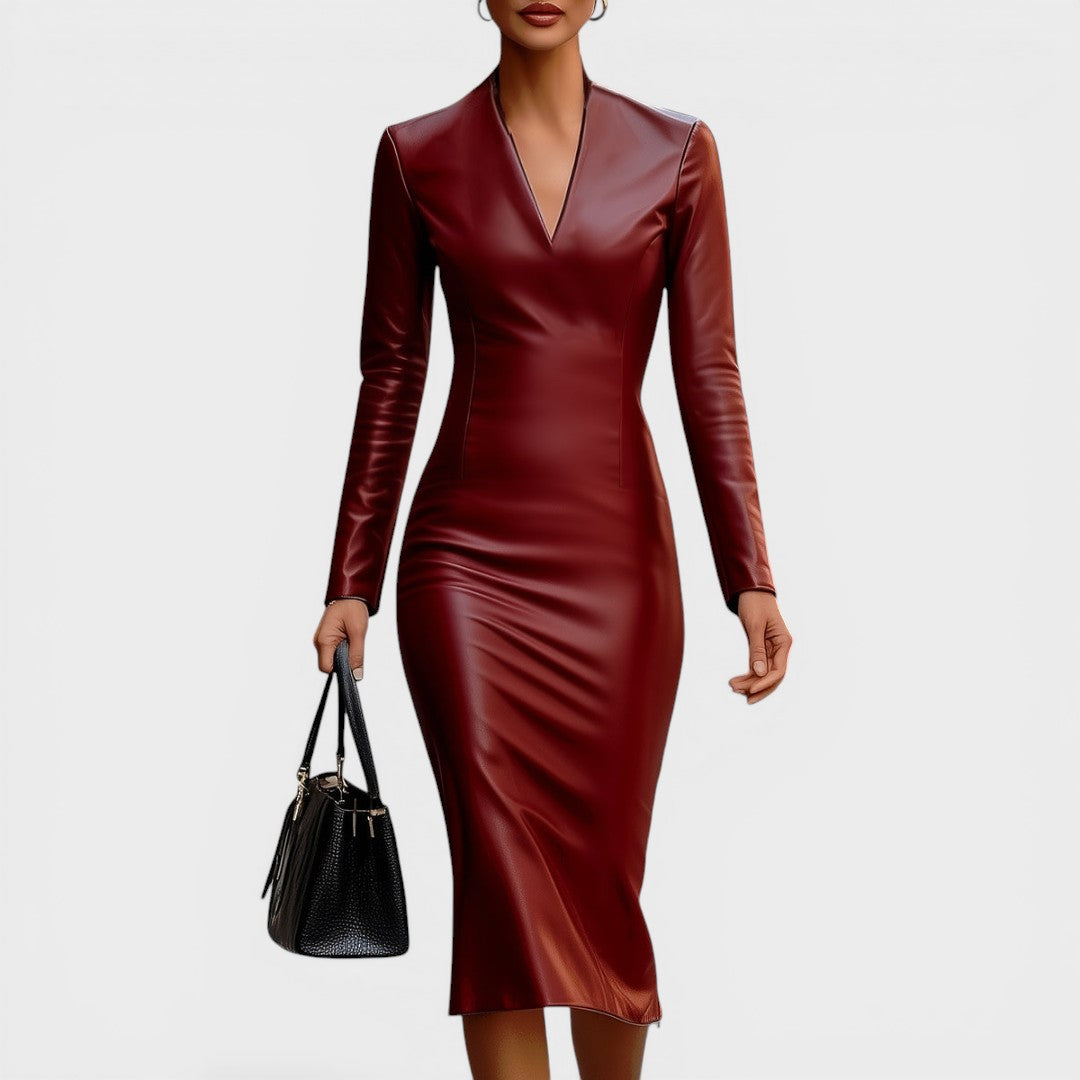 Annabelle | Elegant Leather Dress