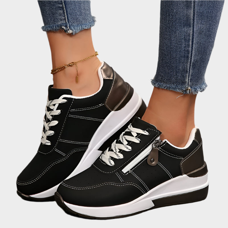 Erin | Thick Sole Zip Shoes