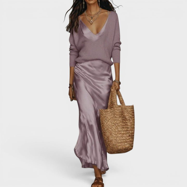 Grace | Satin Midi Dress