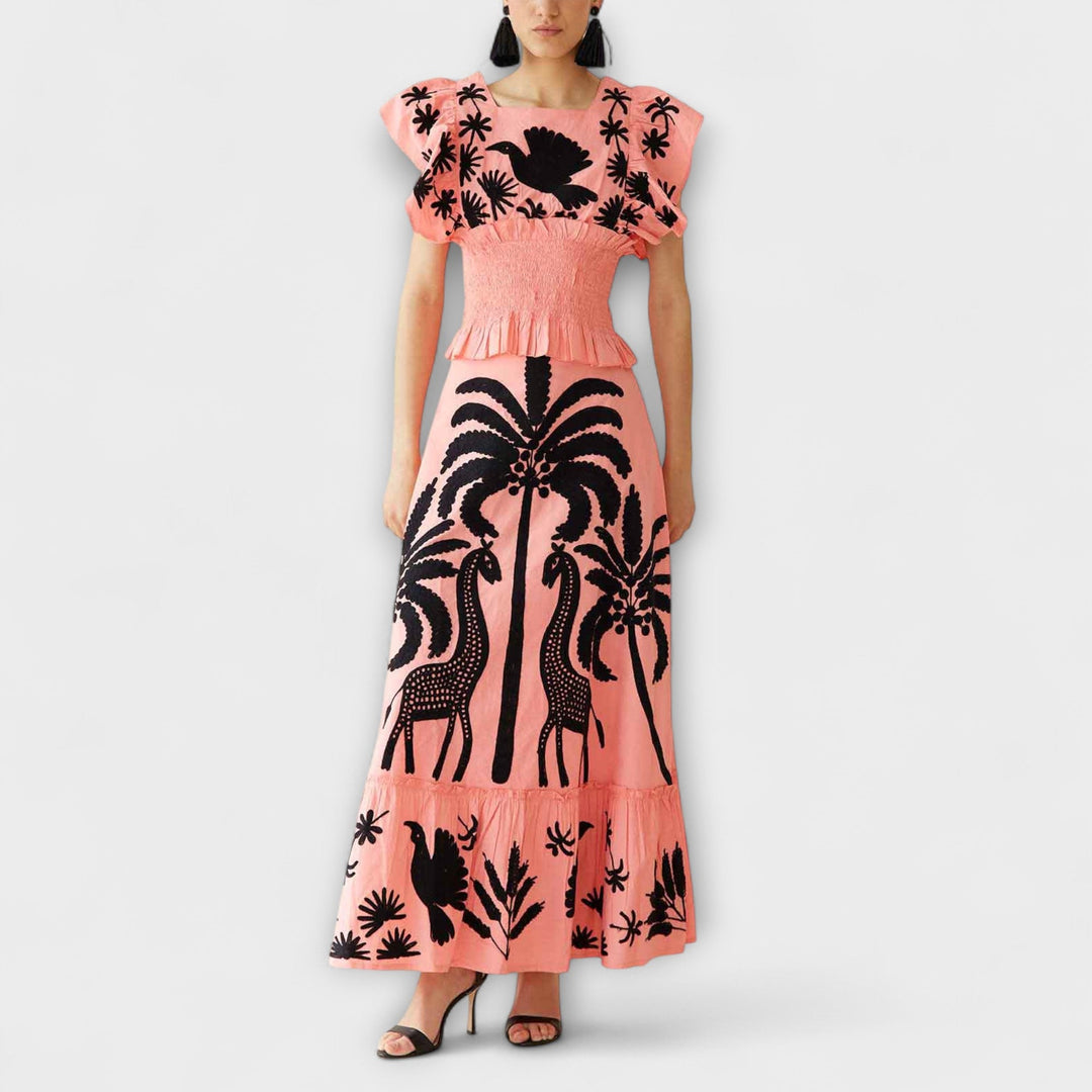 Bettina | Palm Print Dress