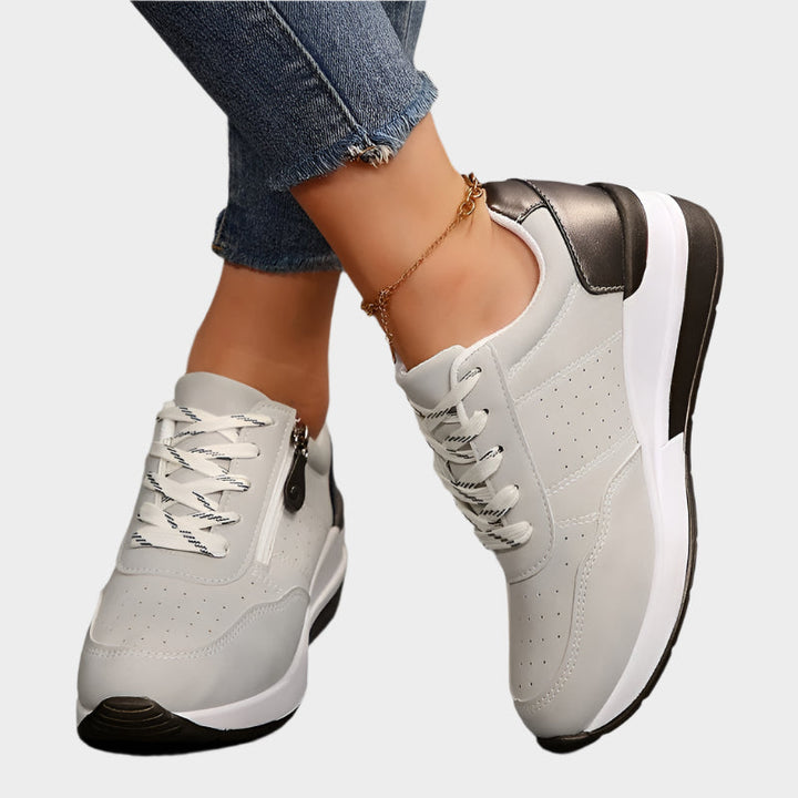 Erin | Thick Sole Zip Shoes