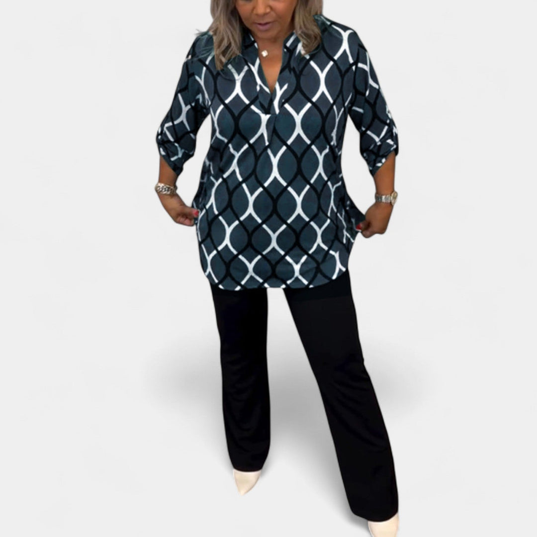 Natasha | Blouse With Graphic Pattern