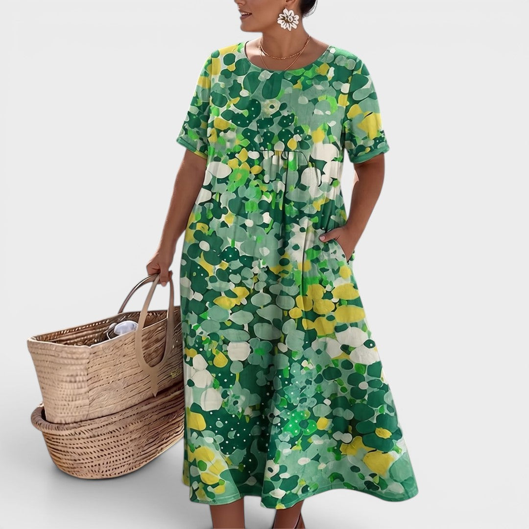 Mia | Floral Summer Midi Dress