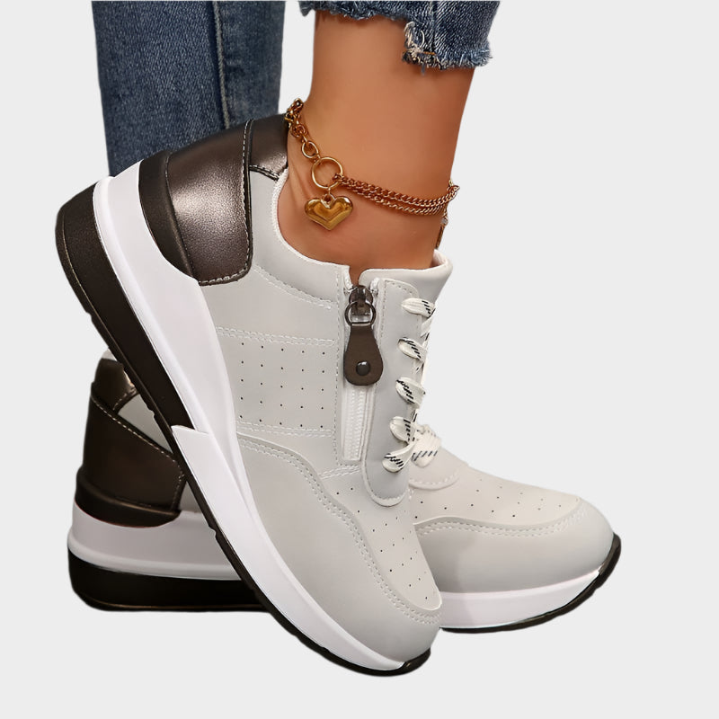 Erin | Thick Sole Zip Shoes