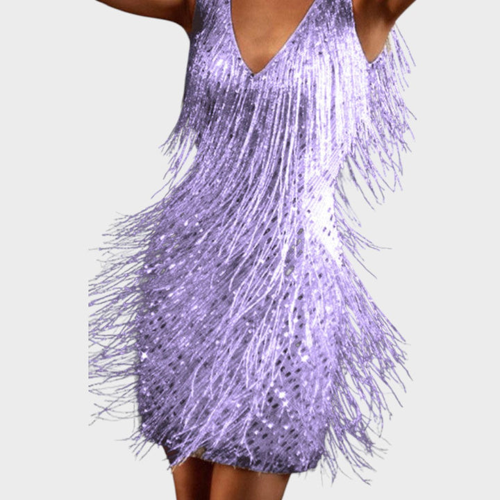 Helen | Fringe Mini Dress