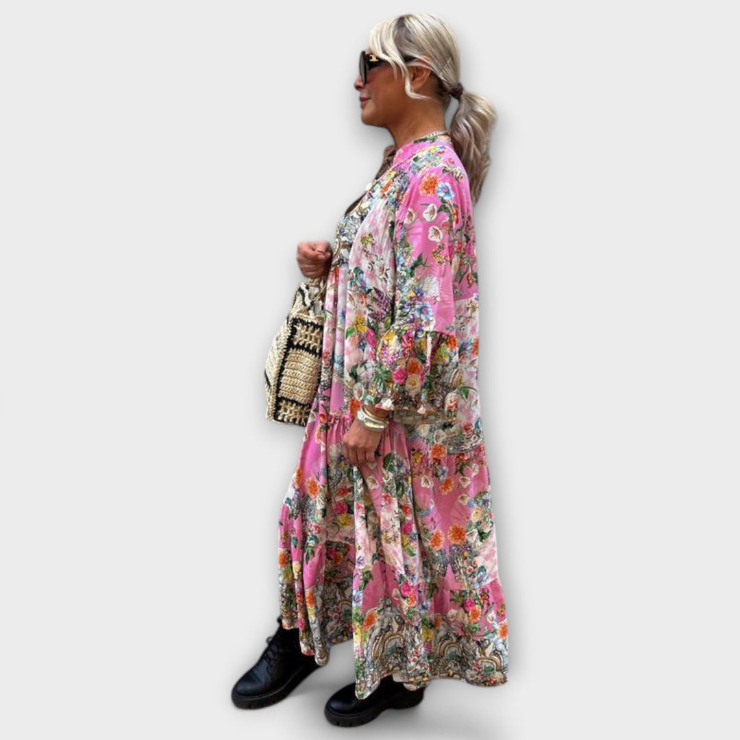 Gemma | Floral V-Neck Maxi Dress