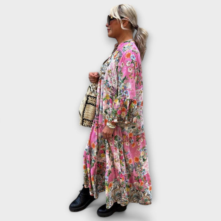 Gemma | Floral V-Neck Maxi Dress