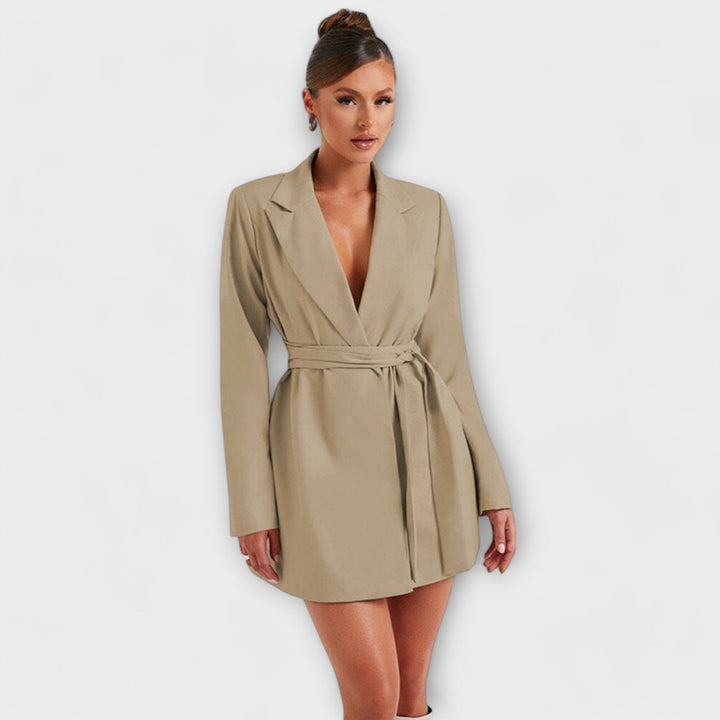 Ava | V-Neck Blazer Dress