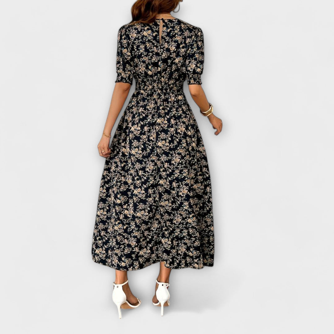 Jasmine | Round Neck Floral Dress