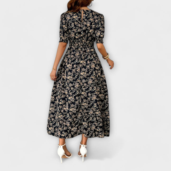 Jasmine | Round Neck Floral Dress