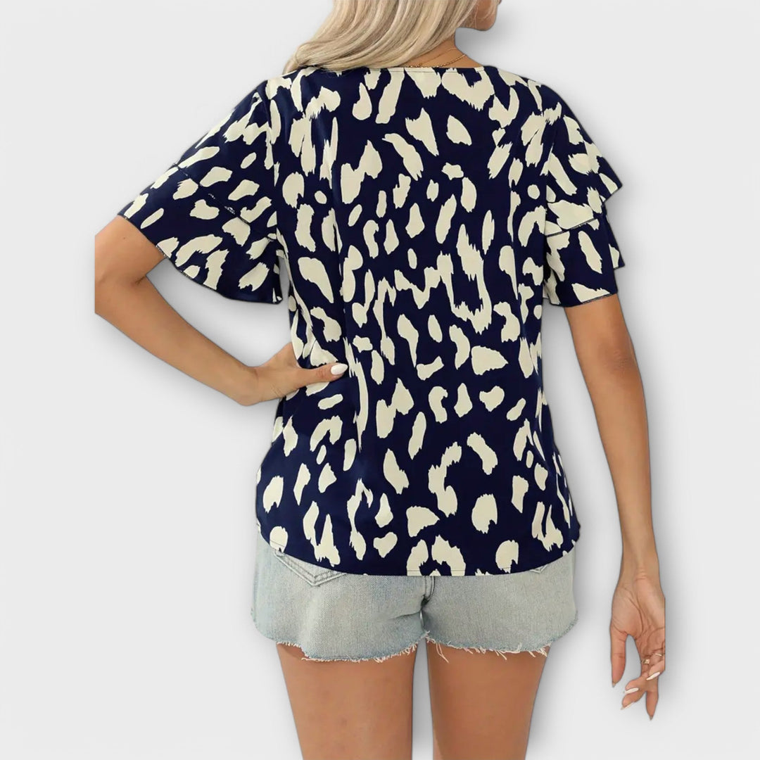 Adelaide | Adjustable Blouse With Round Neck