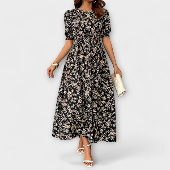 Jasmine | Round Neck Floral Dress