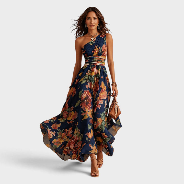 Celeste | One-Shoulder Floral Maxi