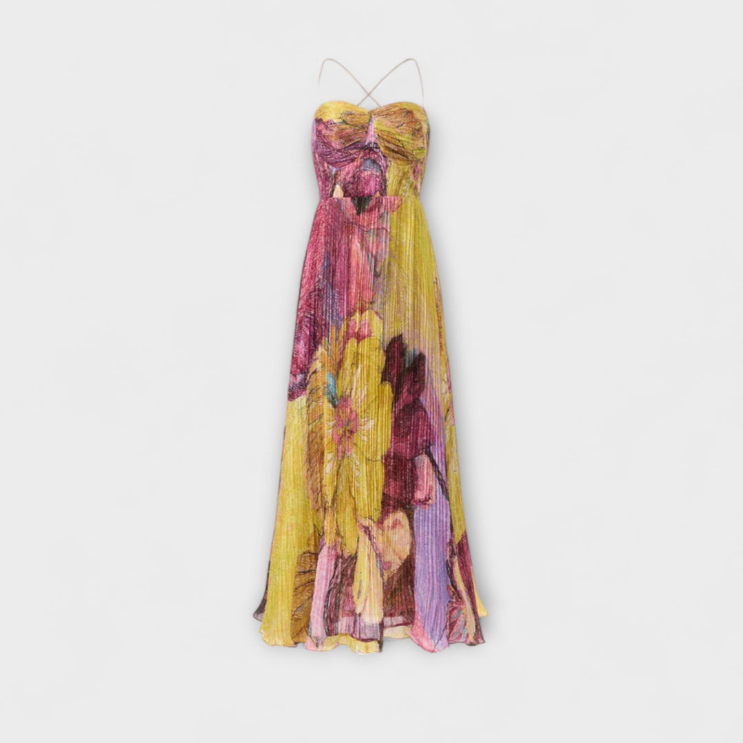 Joanne | Ikat Print Maxi Dress