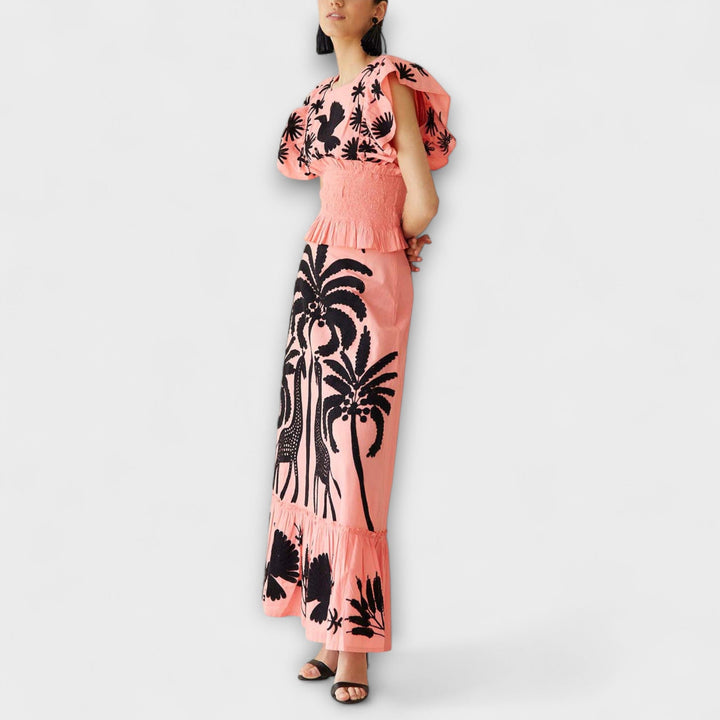 Bettina | Palm Print Dress