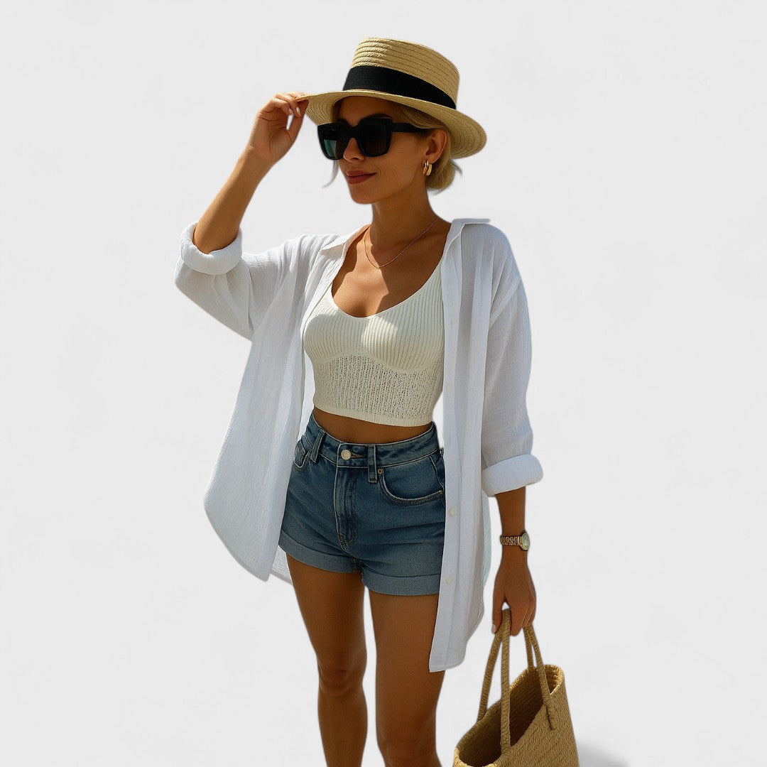 Penelope | Casual Blouse in Ibiza Style