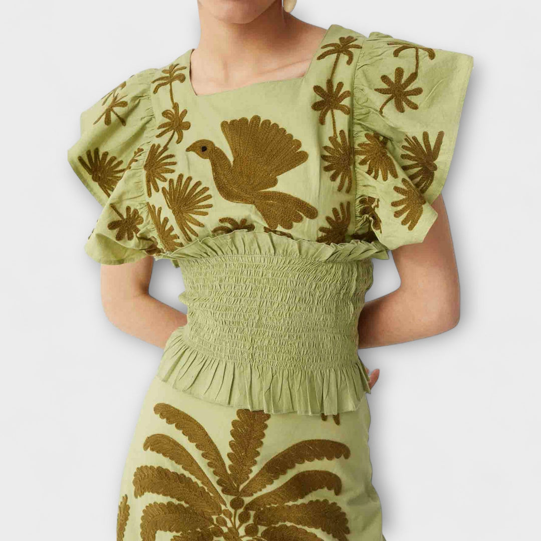 Bettina | Palm Print Dress