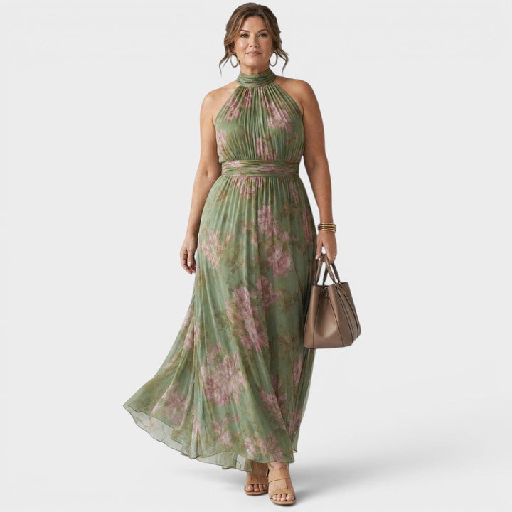 Marjorie | Sweetheart Neck Midi Dress