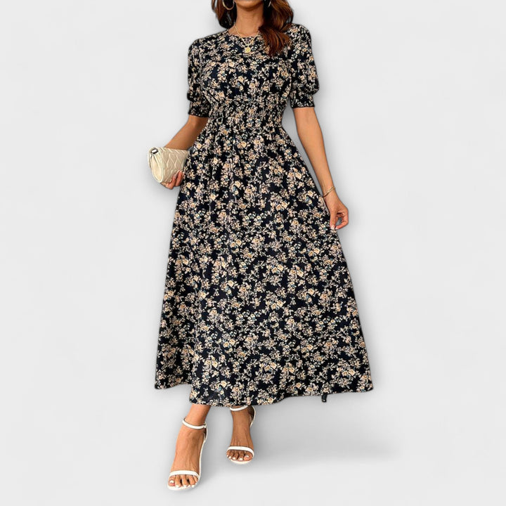 Jasmine | Round Neck Floral Dress