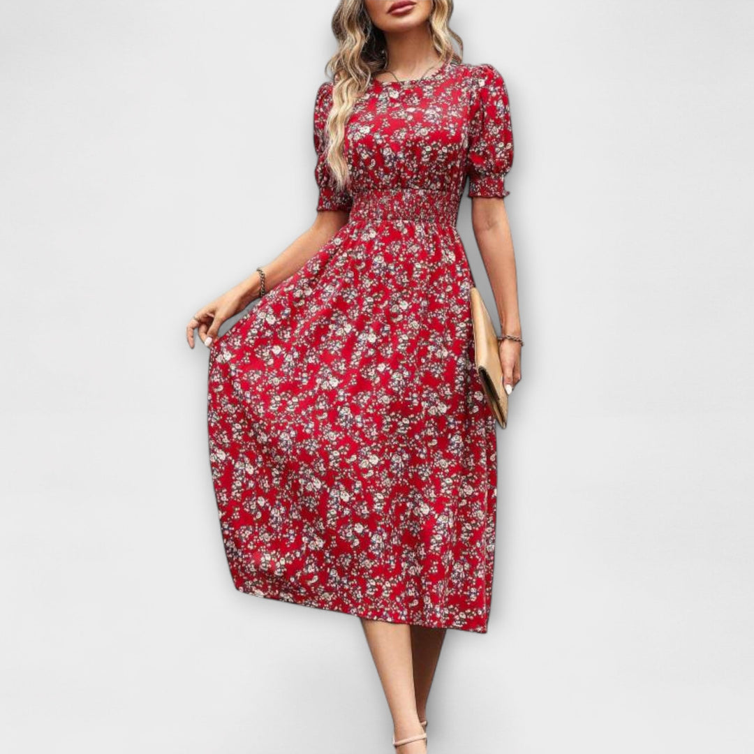 Jasmine | Round Neck Floral Dress