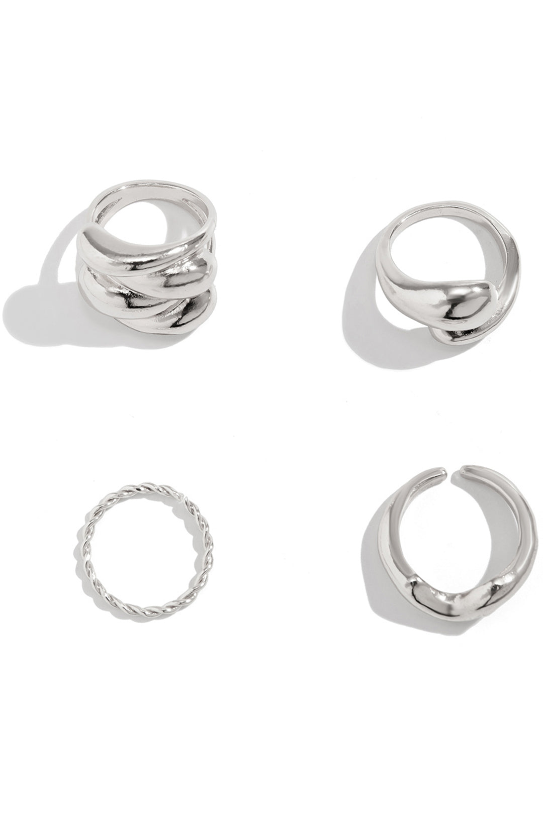 Set of 4 Metal Rings