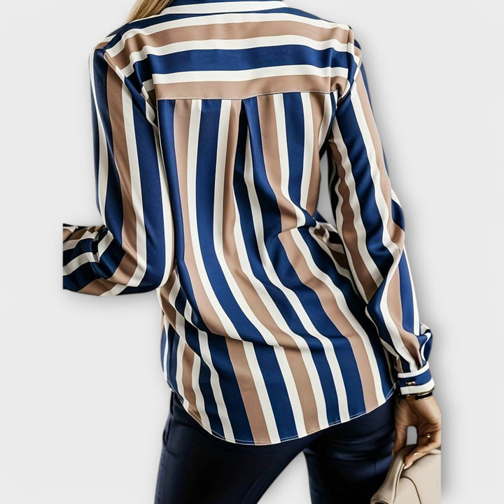Grace | Casual and Comfortable Striped Blouse