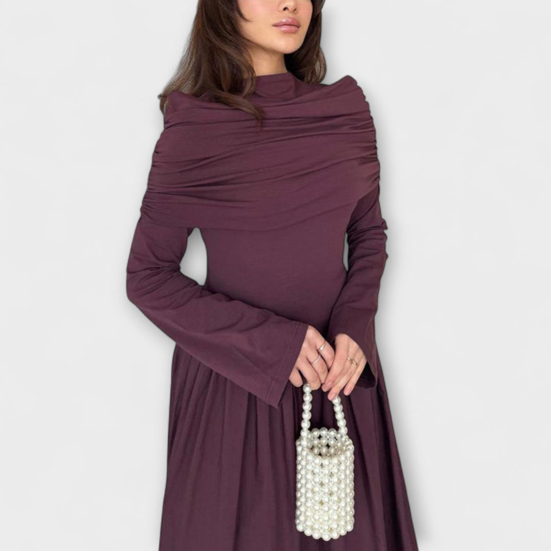 Olive | Elegant Pleated Dress