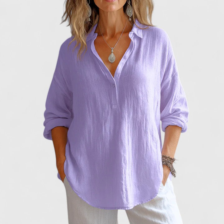 Elizabeth | Comfortable Linen Blouse