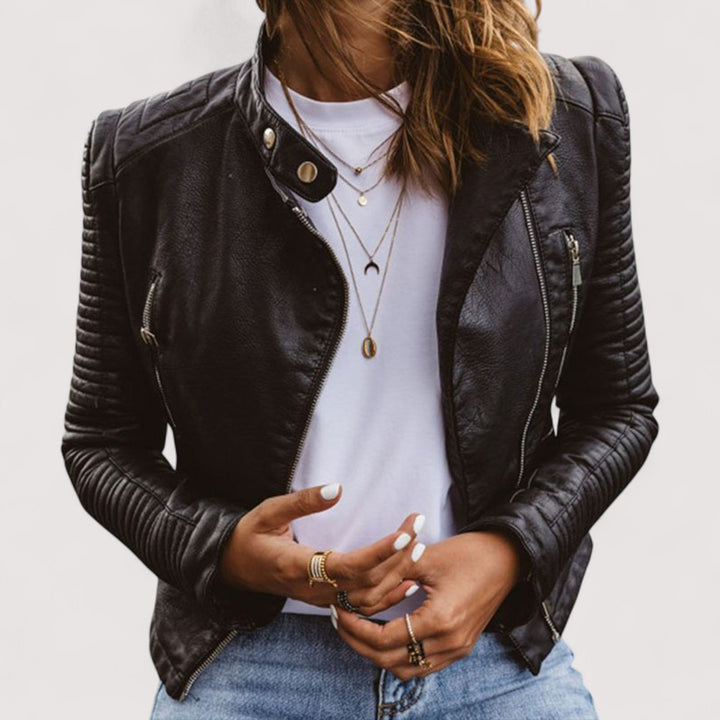 Anais™ | Elegant Leather Jacket