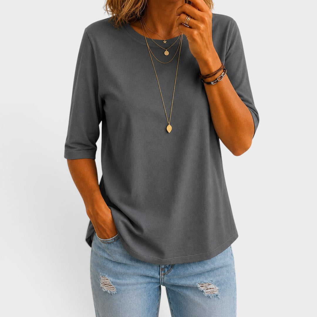 Harper | Relaxed Everyday Half-Sleeve Tee