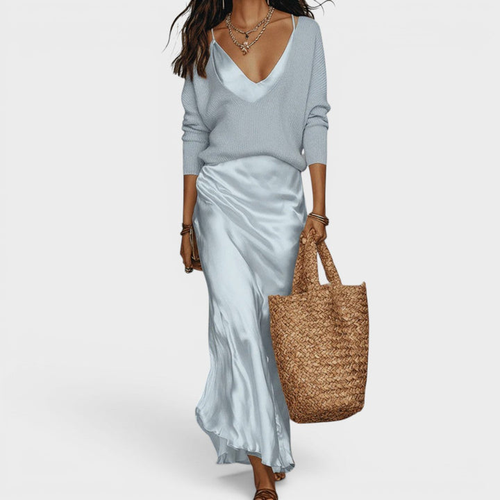 Grace | Satin Midi Dress