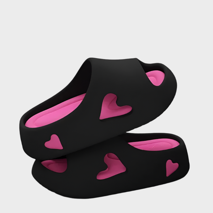 Heart-Shaped Slippers