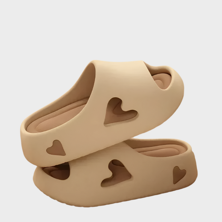 Heart-Shaped Slippers