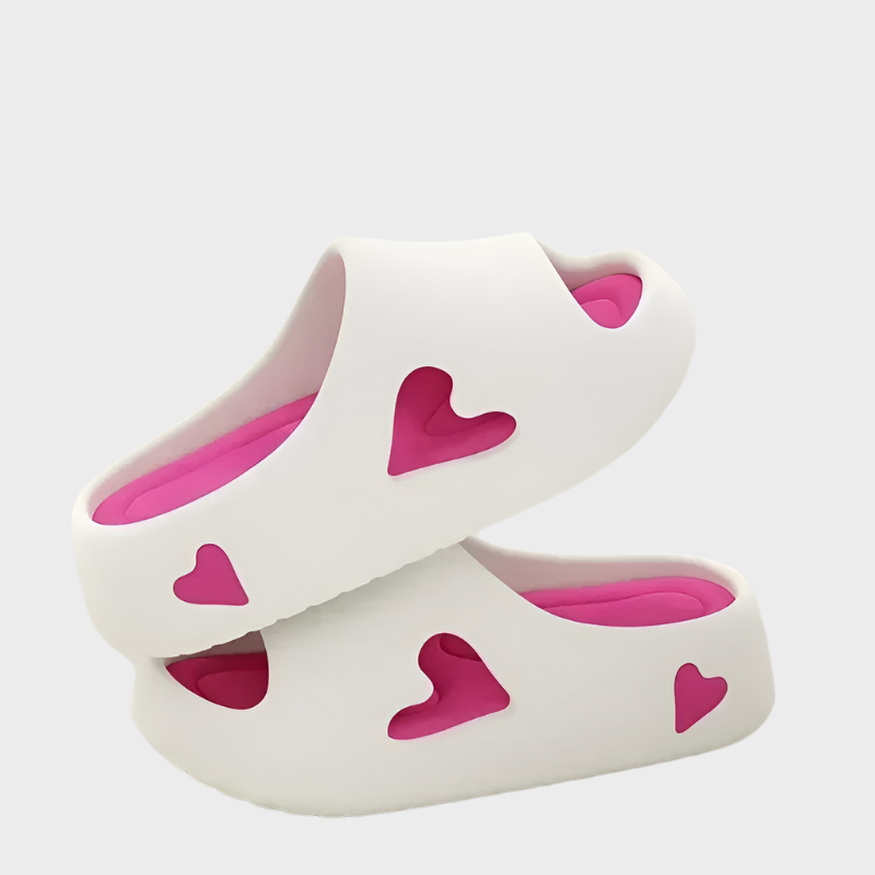 Heart-Shaped Slippers