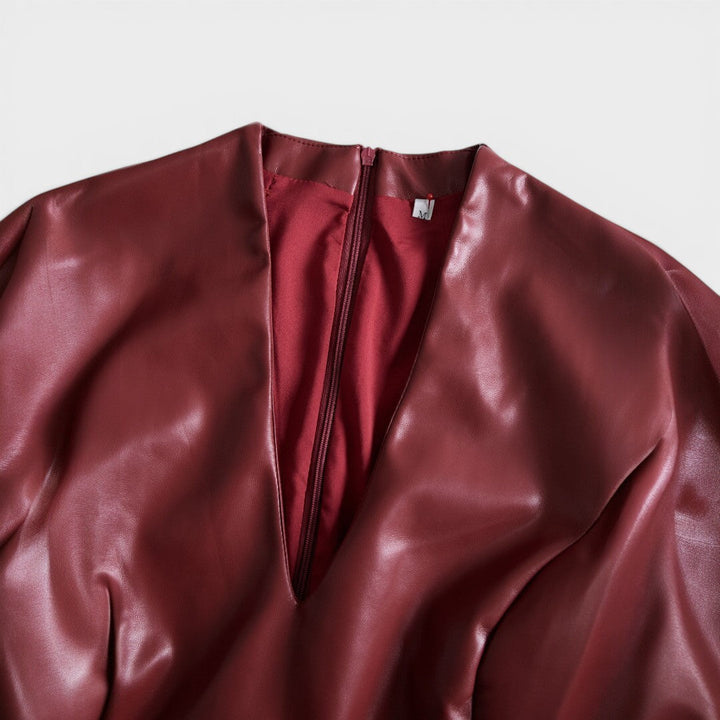 Annabelle | Elegant Leather Dress