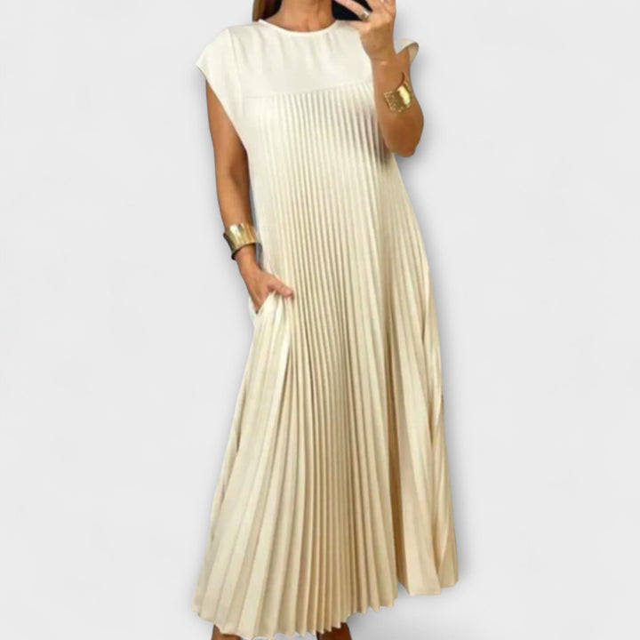 Eleanor | Elegant Pleated Dress
