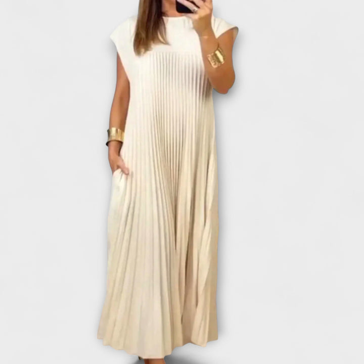 Eleanor | Elegant Pleated Dress